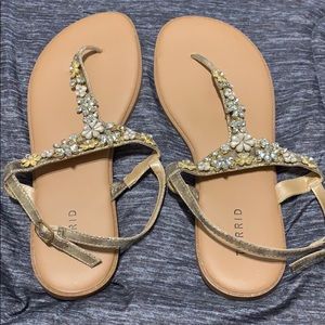 Jeweled Torrid Sandals New Without Tags
